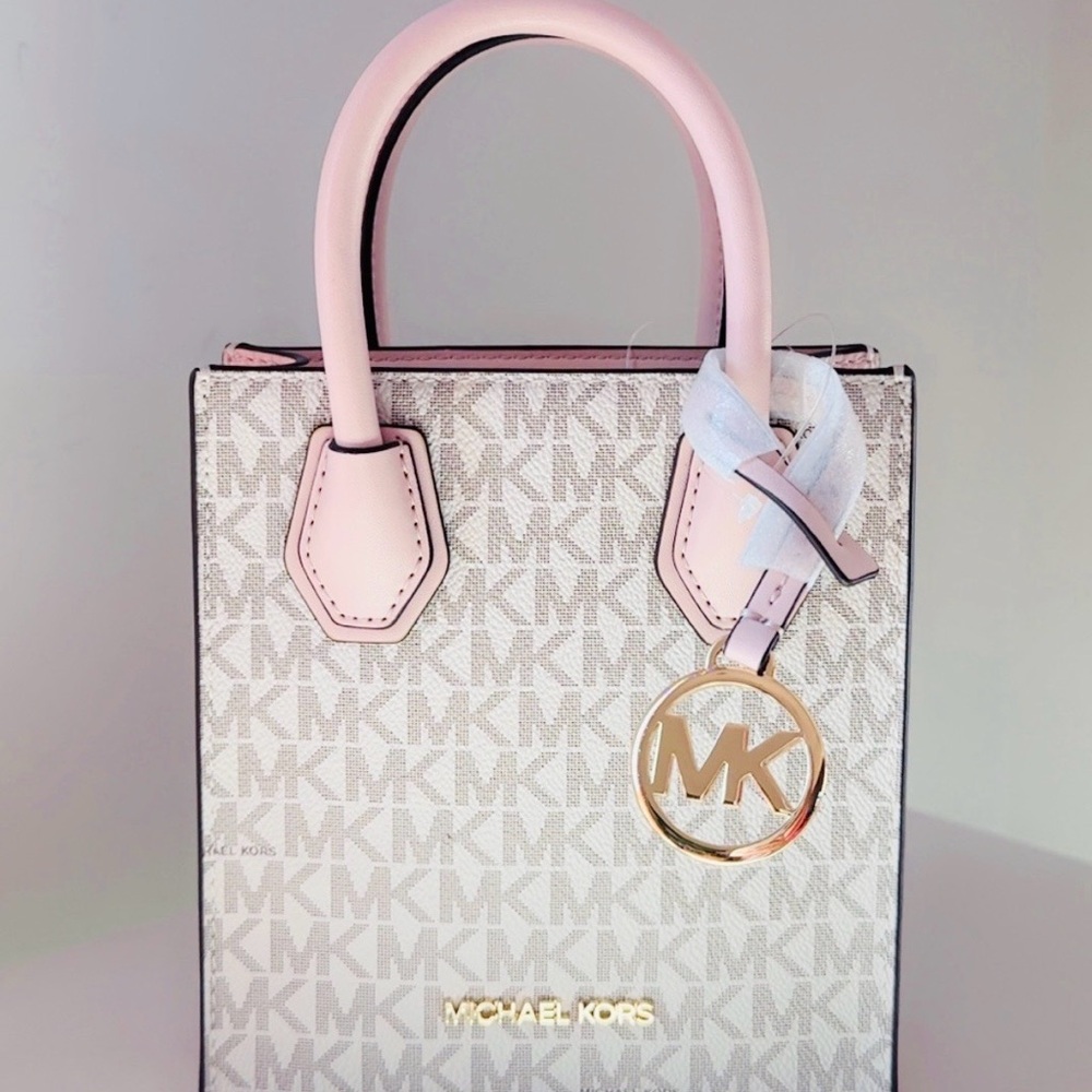 Michael Kors Pink and Cream Mini Bag